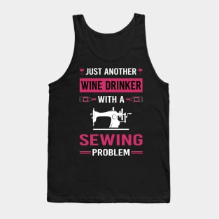 Wine Drinker Sewing Tank Top